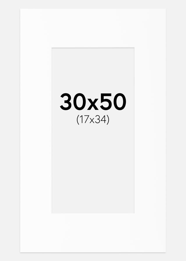 Paspartŭ Canson Bela Bel notranji rob 30x50 cm (17x34)