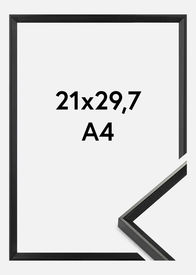 Okvir Desire Akrilno steklo Črna 21x29,7 cm (A4)