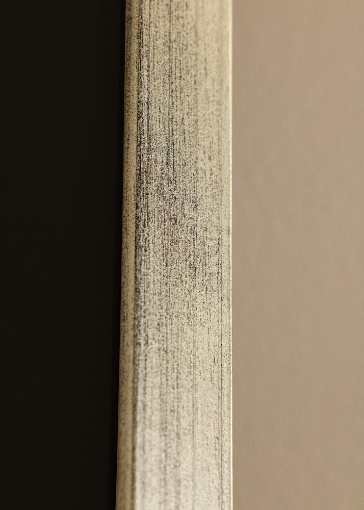 Okvir Eleganten Srebrna 30x40 cm - Paspartŭ Črna 21x29,7 cm (A4)