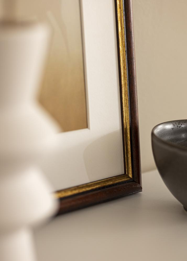 Okvir Siljan rjava 55x55 cm - Paspartȗ Bela 17x17 inches