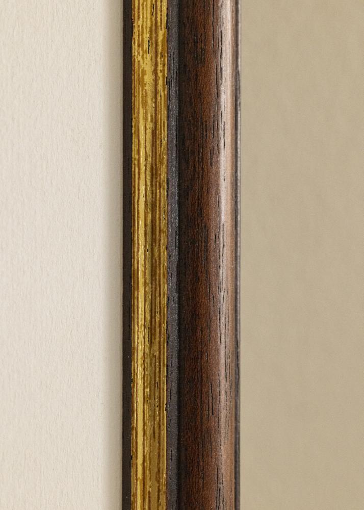 Okvir Siljan rjava 55x55 cm - Paspartȗ Bela 17x17 inches