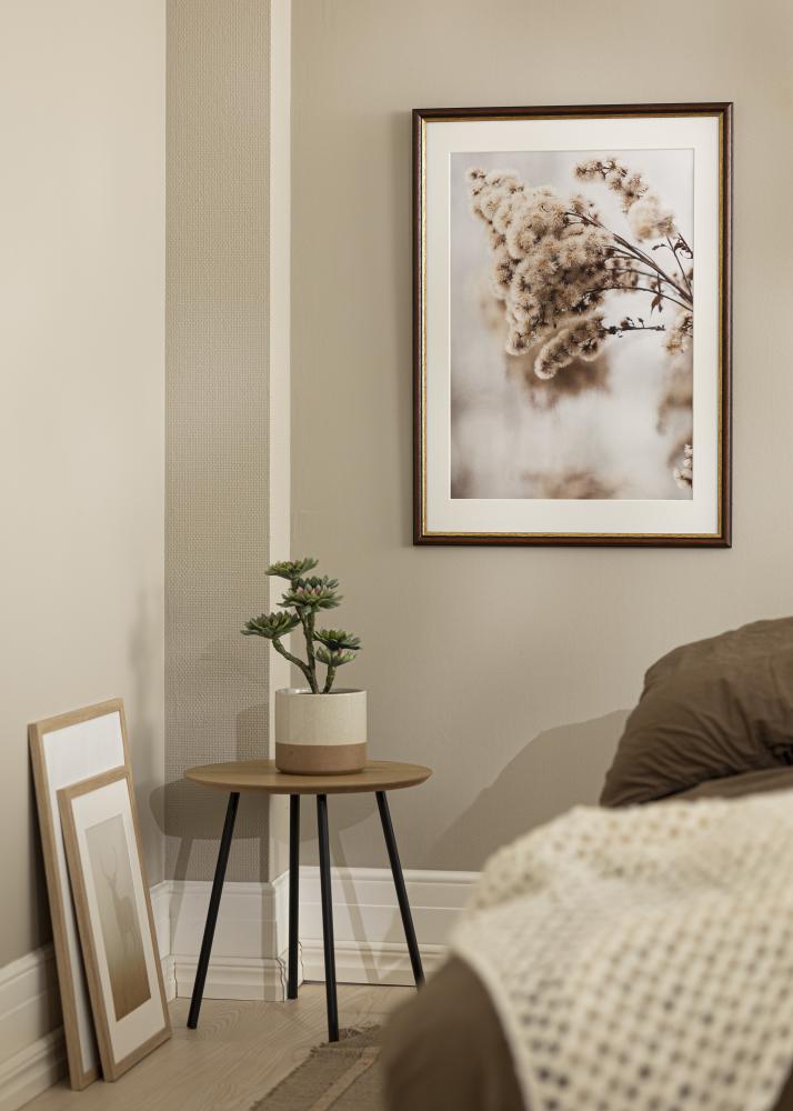 Okvir Siljan rjava 55x55 cm - Paspartȗ Bela 17x17 inches