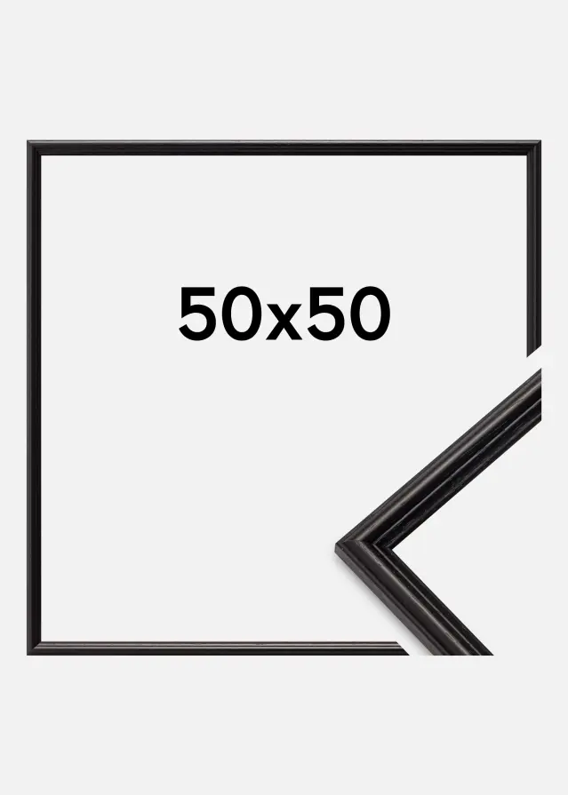 Okvir Horndal Akrilno steklo Črna 50x50 cm