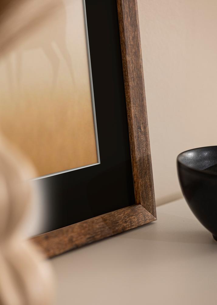 Okvir Fiorito Washed Oak 60x80 cm - Paspartŭ Črna 50x70 cm