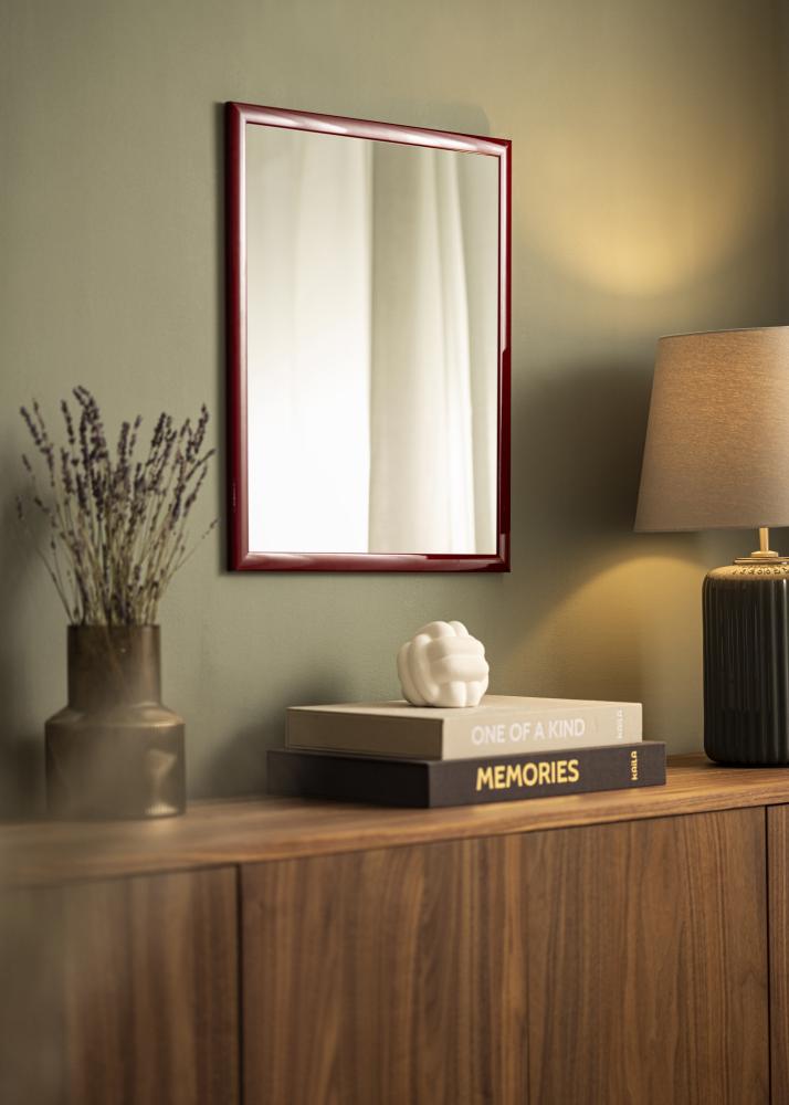 Ogledalo Dorset Temno-rdeča - Lastne mere