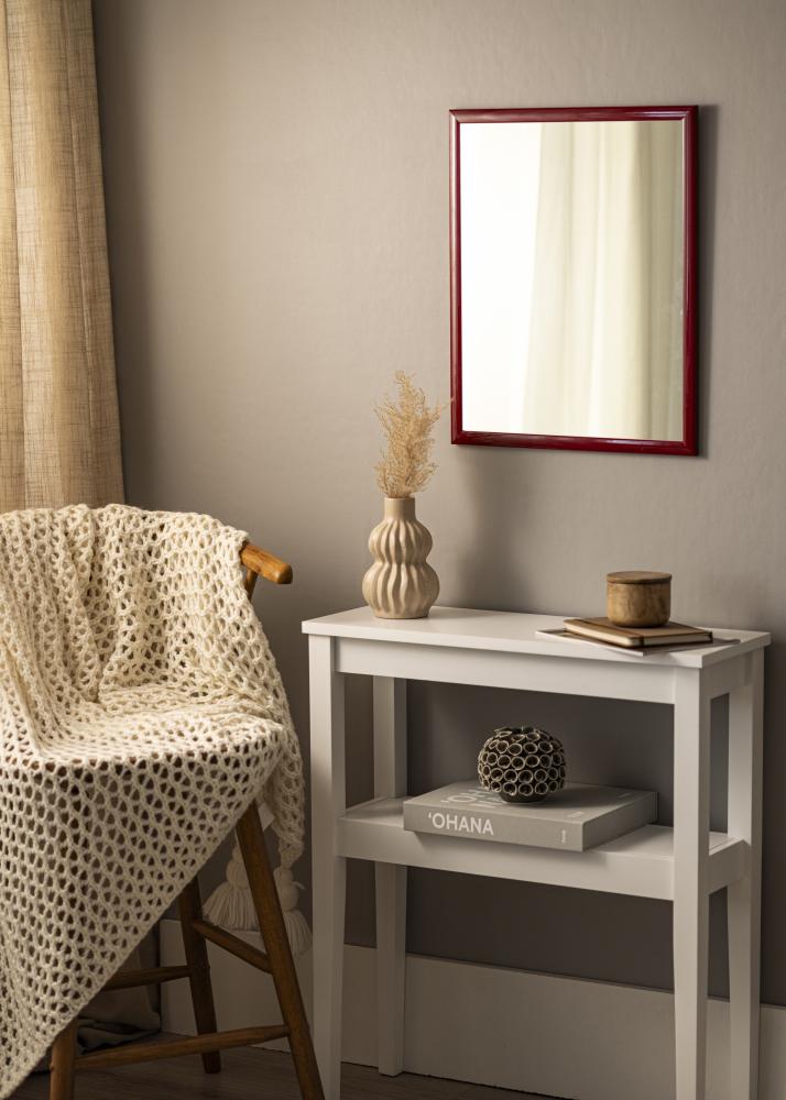 Ogledalo Dorset Temno-rdeča - Lastne mere