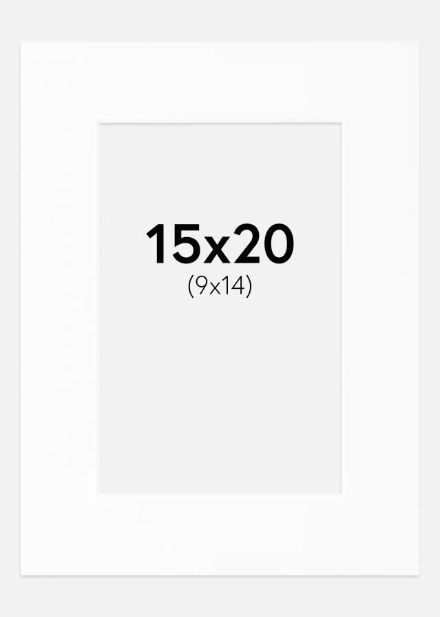 Paspartŭ Bela Standarden Bel notranji rob 15x20 cm (9x14)