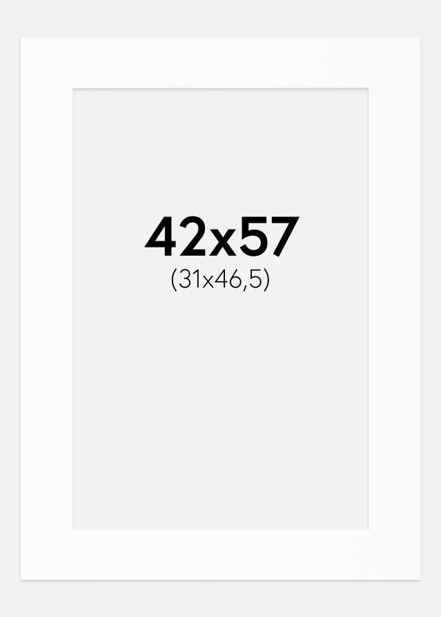 Paspartȗ Beli Standard (Belo Jedro) 42x57 cm (31x46,5)