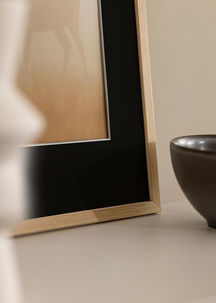 Okvir Galant Hrast 40x50 cm - Paspartŭ Črna 12x16 inches