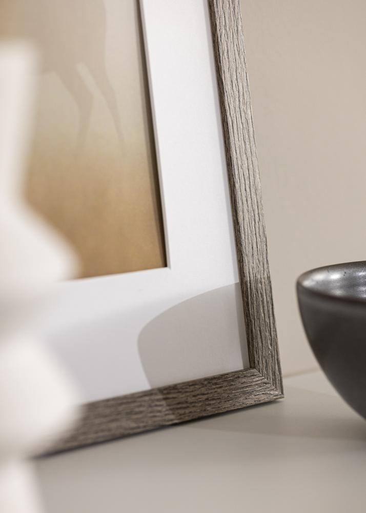 Okvir Eleganten Akrilno steklo Dark Grey Oak 40x50 cm