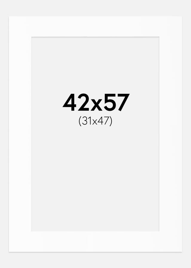 Paspartȗ Beli Standard (Belo Jedro) 42x57 cm (31x47)