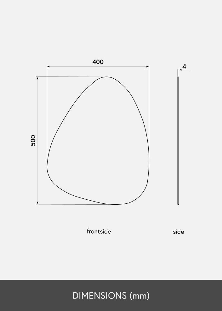 KAILA Ogledalo Shape I Dark Bronze 40x50 cm