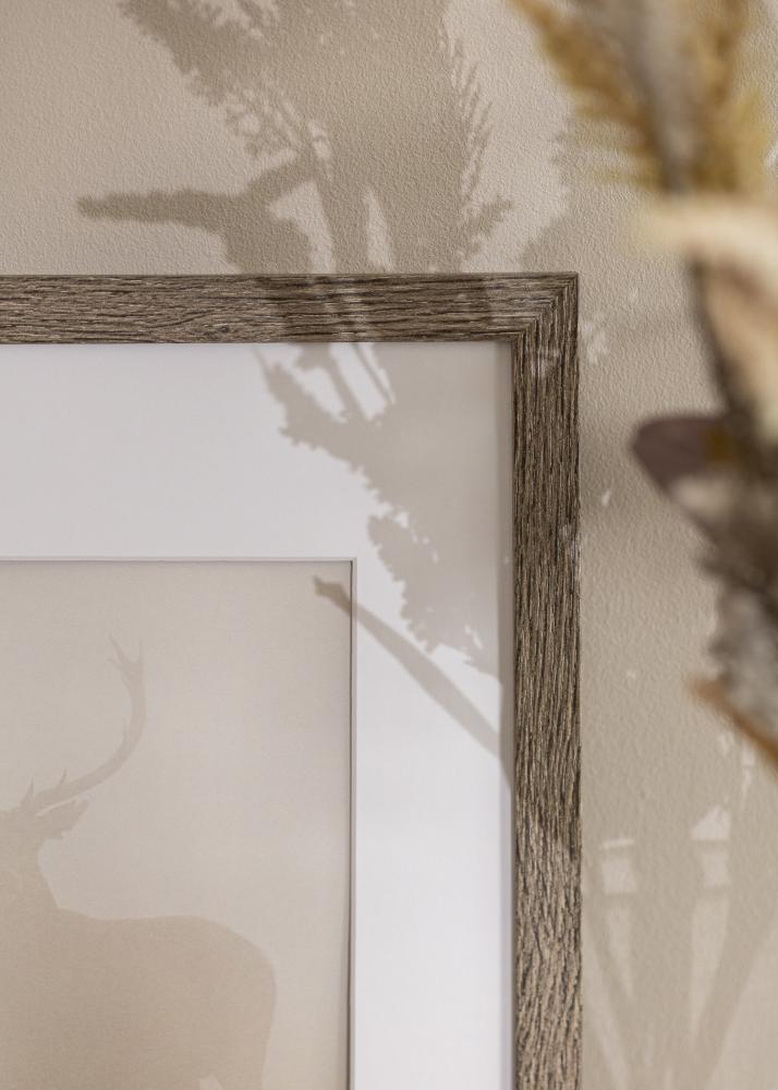 Okvir Eleganten Akrilno steklo Dark Grey Oak 40x50 cm