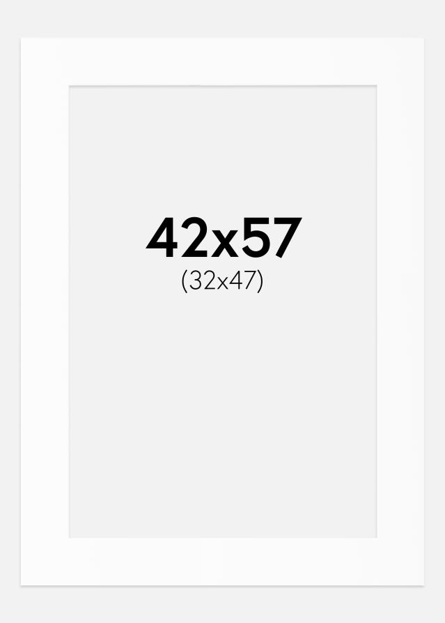 Paspartȗ Beli Standard (Belo Jedro) 42x57 cm (32x47)