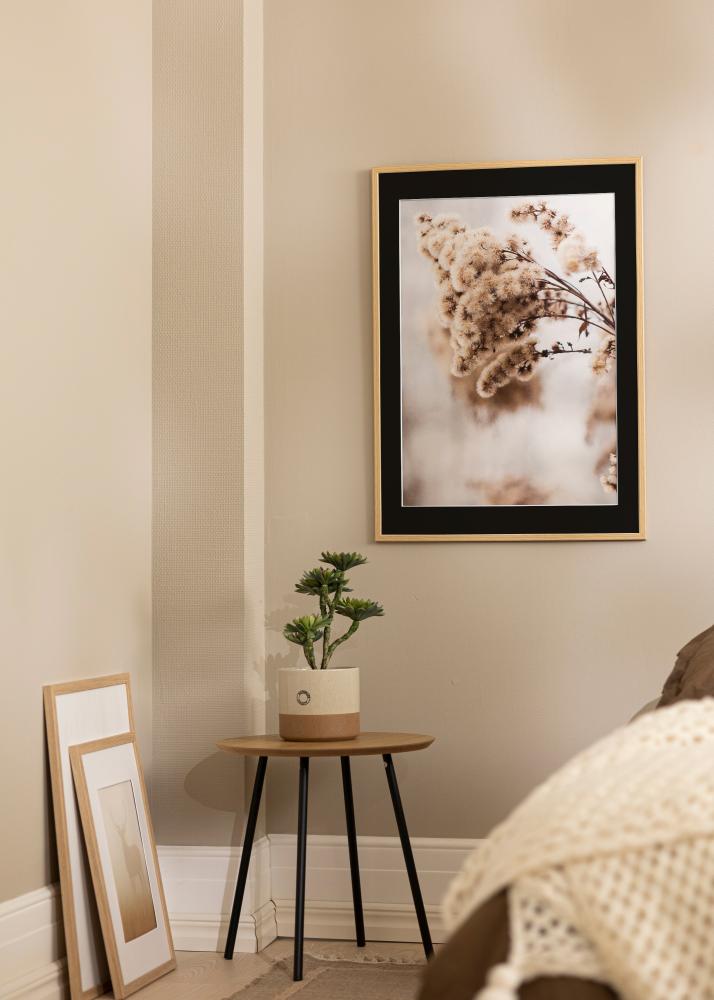 Okvir Galant Hrast 40x50 cm - Paspartŭ Črna 12x16 inches