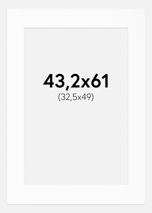 Paspartȗ Beli Standard (Belo Jedro) 43,2x61 cm (32,5x49)