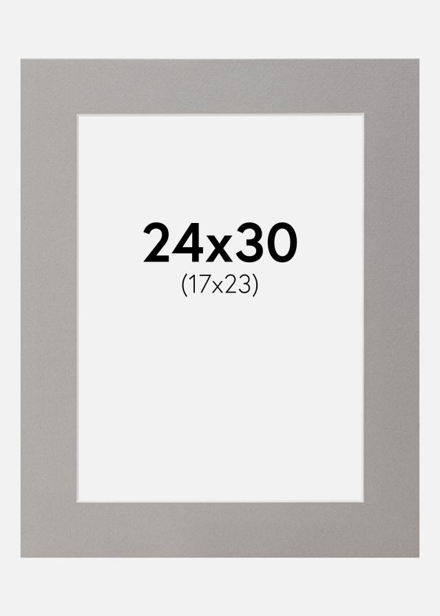 Paspartŭ Siva 24x30 cm (17x23)