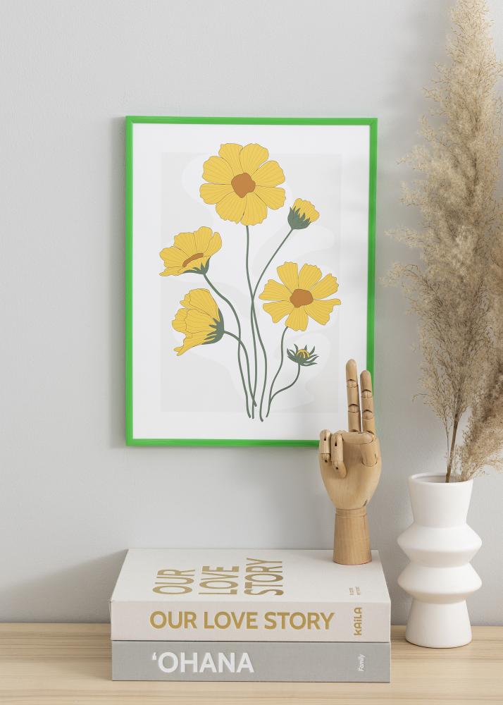 Okvir New Lifestyle Grass Green 70x100 cm - Paspartŭ Črna 24x36 inches