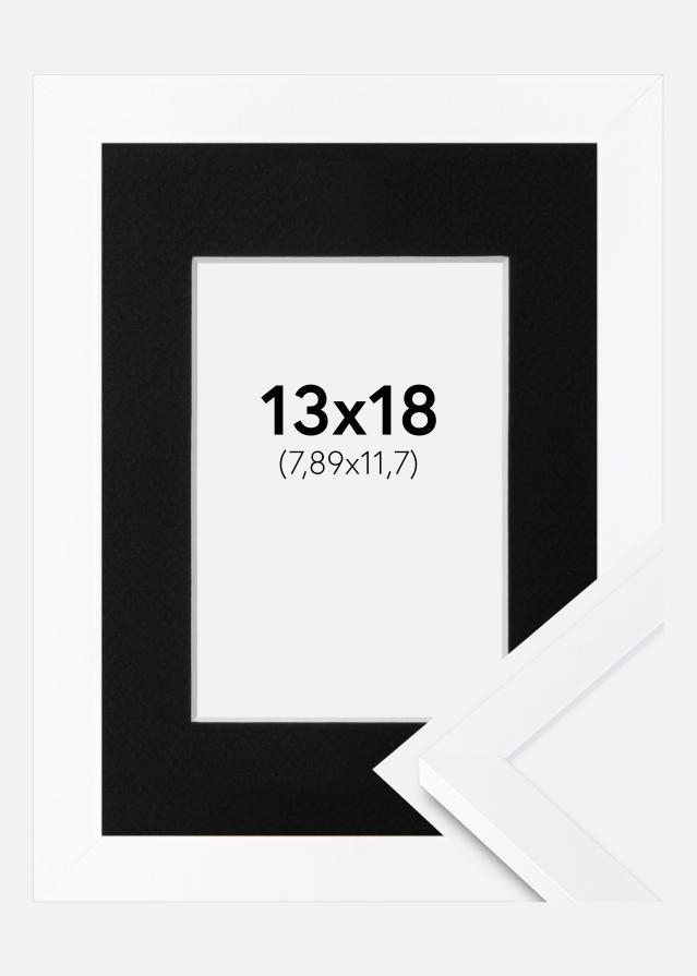 Okvir Selection Bela 13x18 cm - Paspartŭ Črna 3,5x5 inches