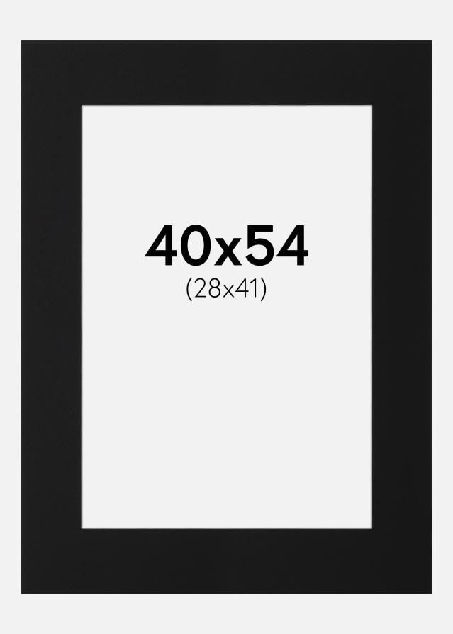 Paspartŭ Črni Standard (Belo Jedro) 40x54 cm (28x41)