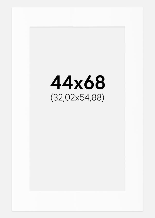 Paspartȗ Beli Standard (Belo Jedro) 44x68 cm (32,02x54,88)