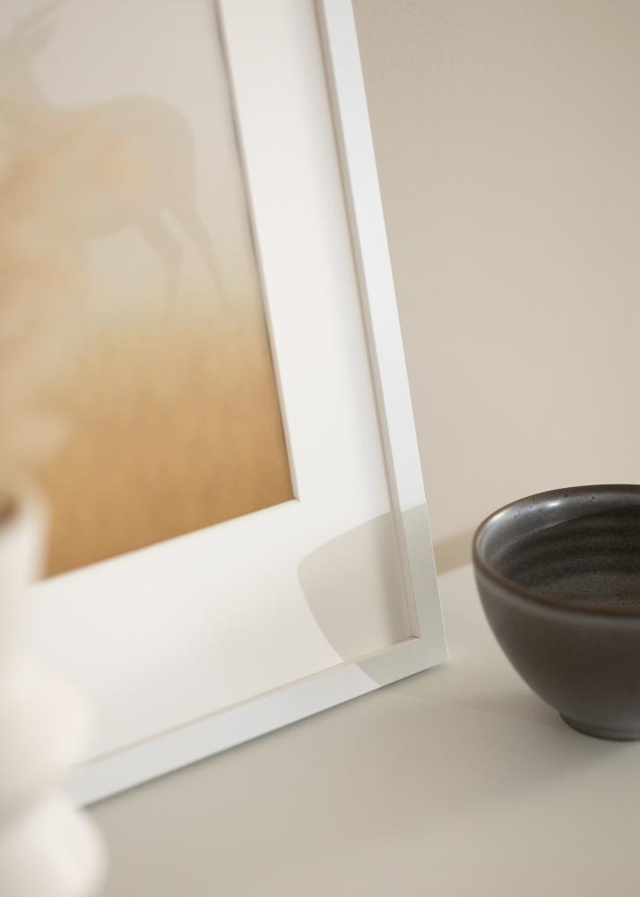 Okvir Modern Akrilno steklo Bela 30x45 cm