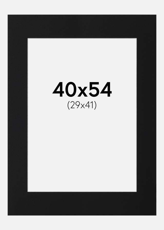 Paspartŭ Črni Standard (Belo Jedro) 40x54 cm (29x41)