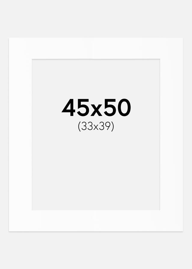 Paspartȗ Beli Standard (Belo Jedro) 45x50 cm (33x39)
