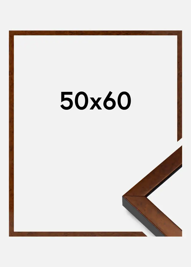 Okvir Ares Akrilno steklo Burr Walnut 50x60 cm