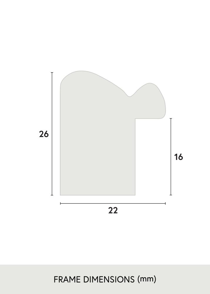 Okvir Canterbury Akrilno steklo Rjav 59,4x84,1 cm (A1)
