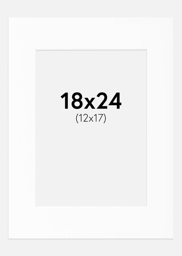 Paspartŭ Bela Standarden Bel notranji rob 18x24 cm (12x17)