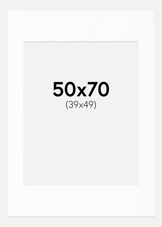 Paspartŭ Bela Standarden Bel notranji rob 50x70 cm (39x49)