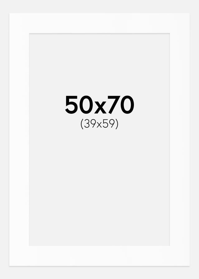 Paspartŭ Bela Standarden Bel notranji rob 50x70 cm (39x59)