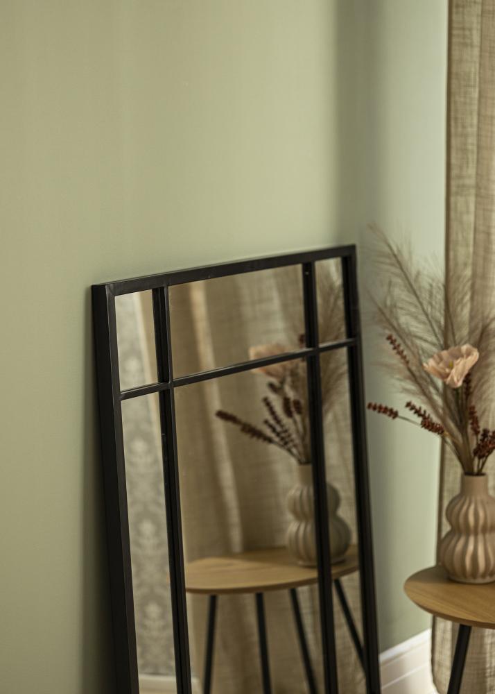 Ogledalo Window Črna 70x100 cm