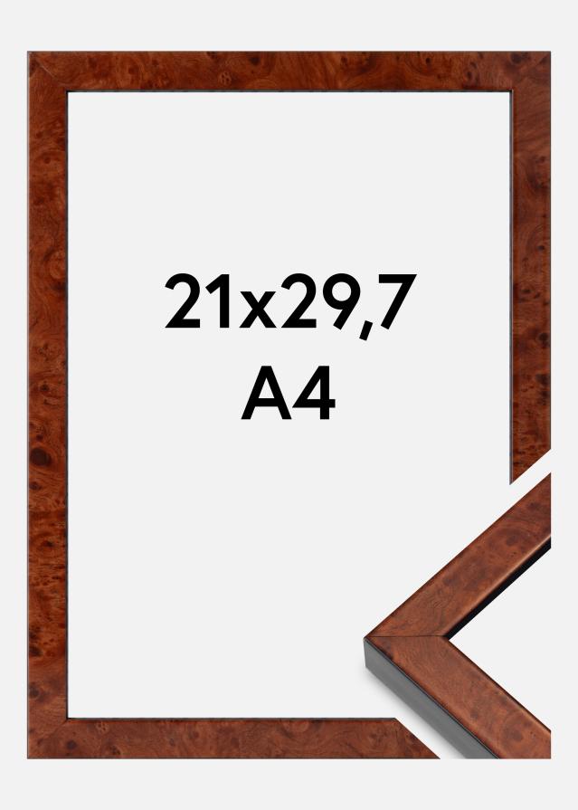 Okvir Hermes Akrilno steklo Burr Walnut 21x29,7 cm (A4)