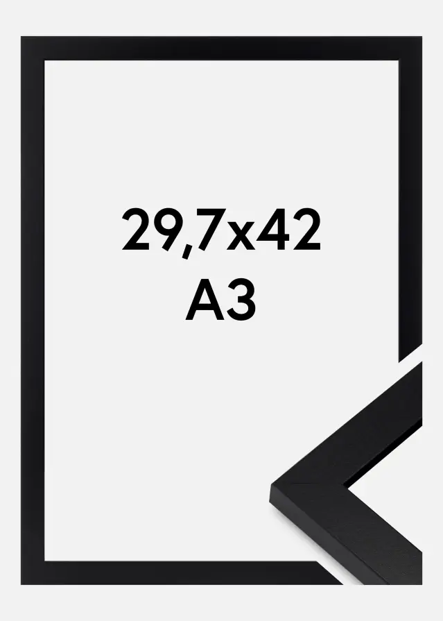 Okvir Deco Akrilno steklo Črna 29.7x42 cm (A3)