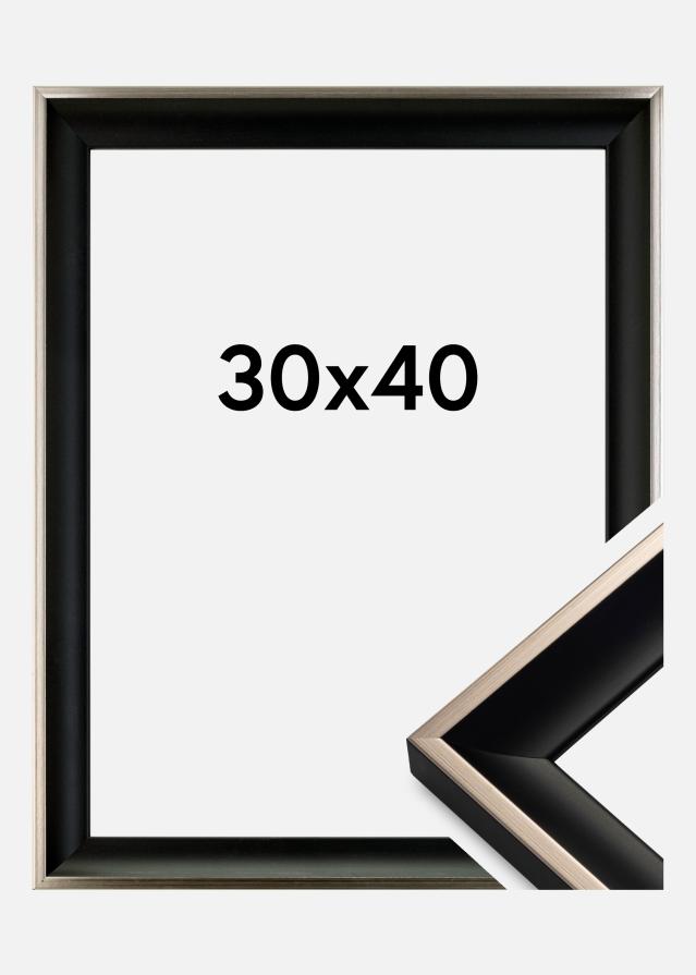 Okvir Öjaren Črno-Srebrna 30x40 cm