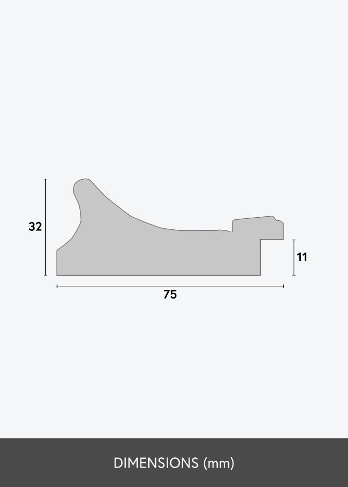 Okvir Camden Srebrna - Poljubna velikost