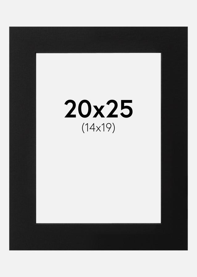 Paspartŭ Črna Črn notranji rob 20x25 cm (14x19)