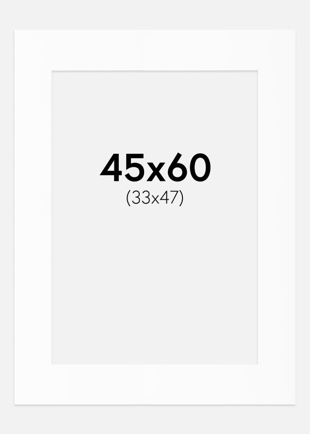 Paspartȗ Beli Standard (Belo Jedro) 45x60 cm (33x47)
