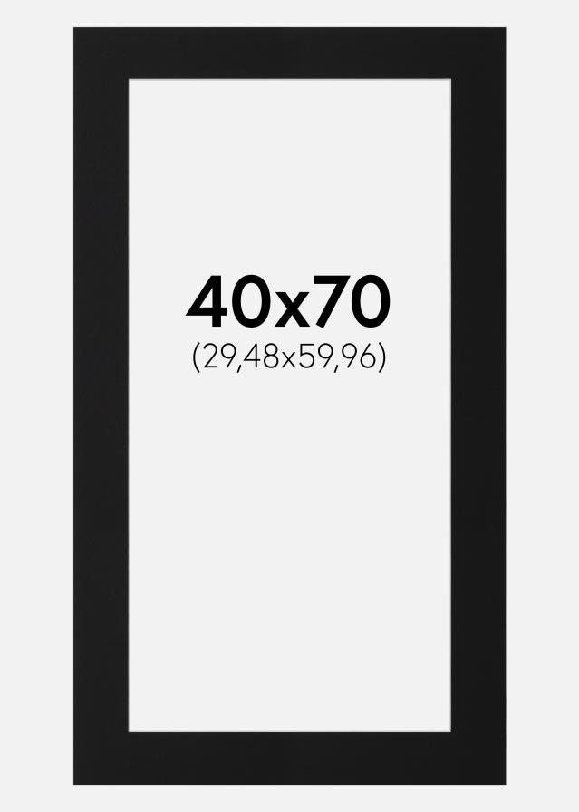 Paspartŭ Črni Standard (Belo Jedro) 40x70 cm (29,48x59,96)