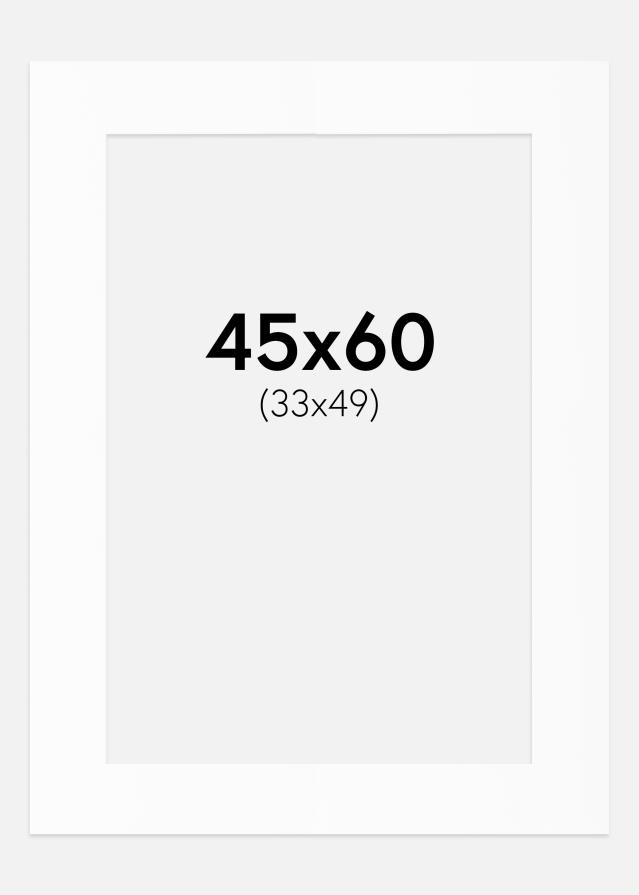 Paspartȗ Beli Standard (Belo Jedro) 45x60 cm (33x49)