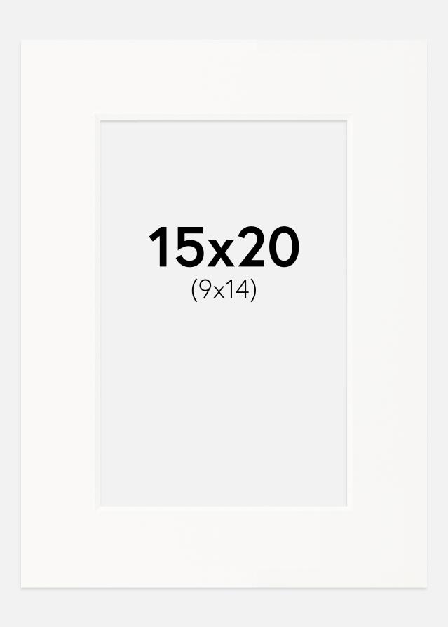 Paspartŭ Umazano bela Bel notranji rob 15x20 cm (9x14)