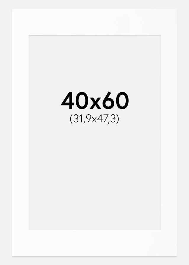 Paspartŭ Bela Standarden Bel notranji rob 40x60 cm (31,9x47,3 - A3+)