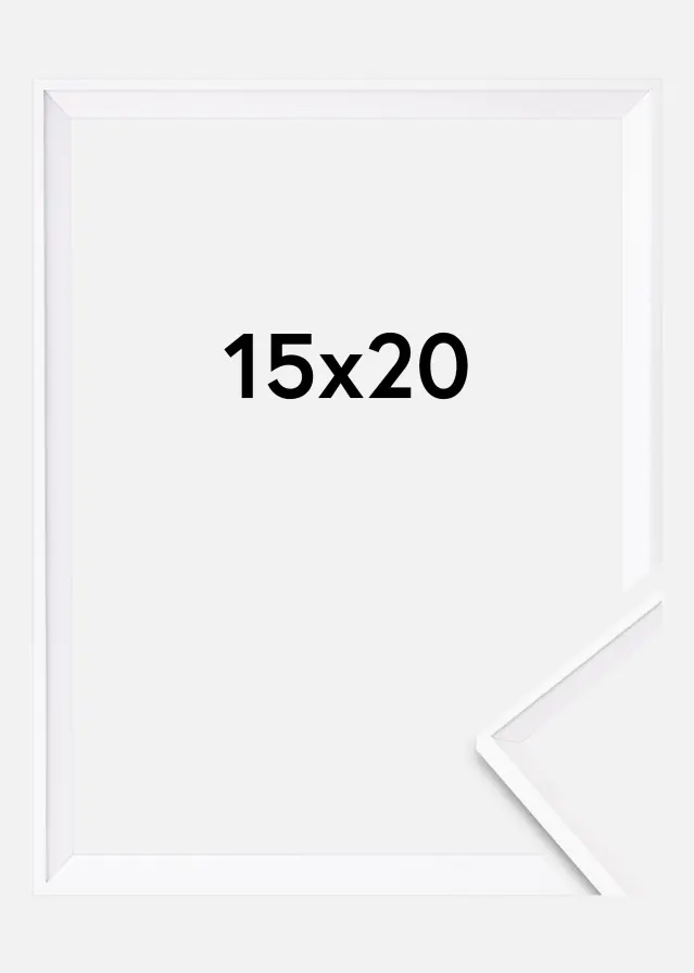 Okvir Desire Akrilno steklo Bela 15x20 cm