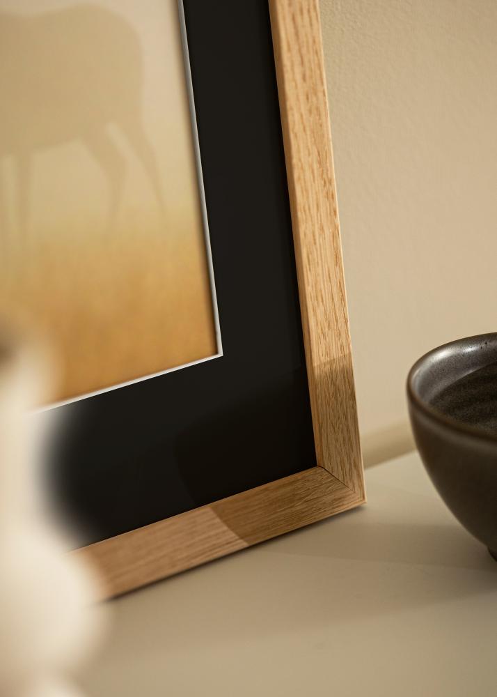 Okvir Trendline Hrast 40x50 cm - Paspartŭ Črna 29,7x42 cm (A3)