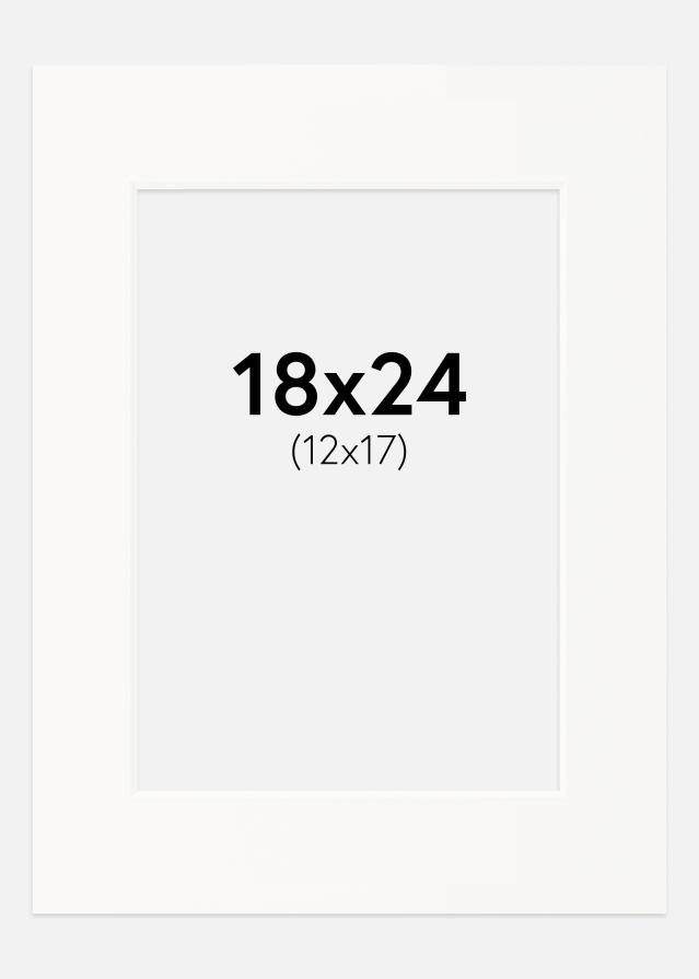 Paspartŭ Umazano bela Bel notranji rob 18x24 cm (12x17)