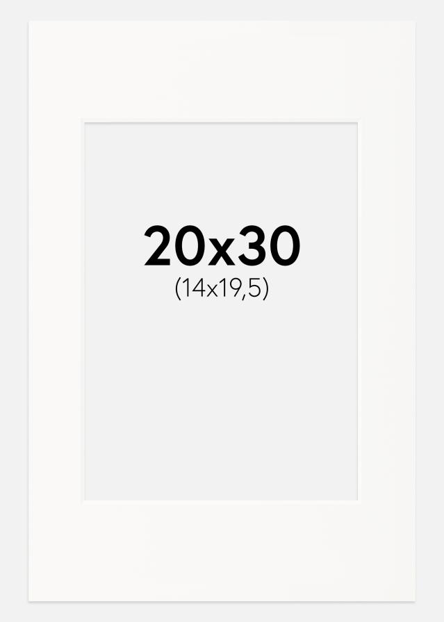 Paspartŭ Umazano bela Bel notranji rob 20x30 cm (14x19,5)