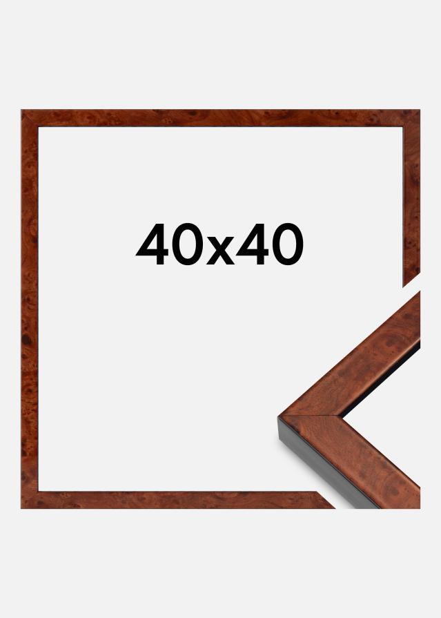 Okvir Hermes Akrilno steklo Burr Walnut 40x40 cm