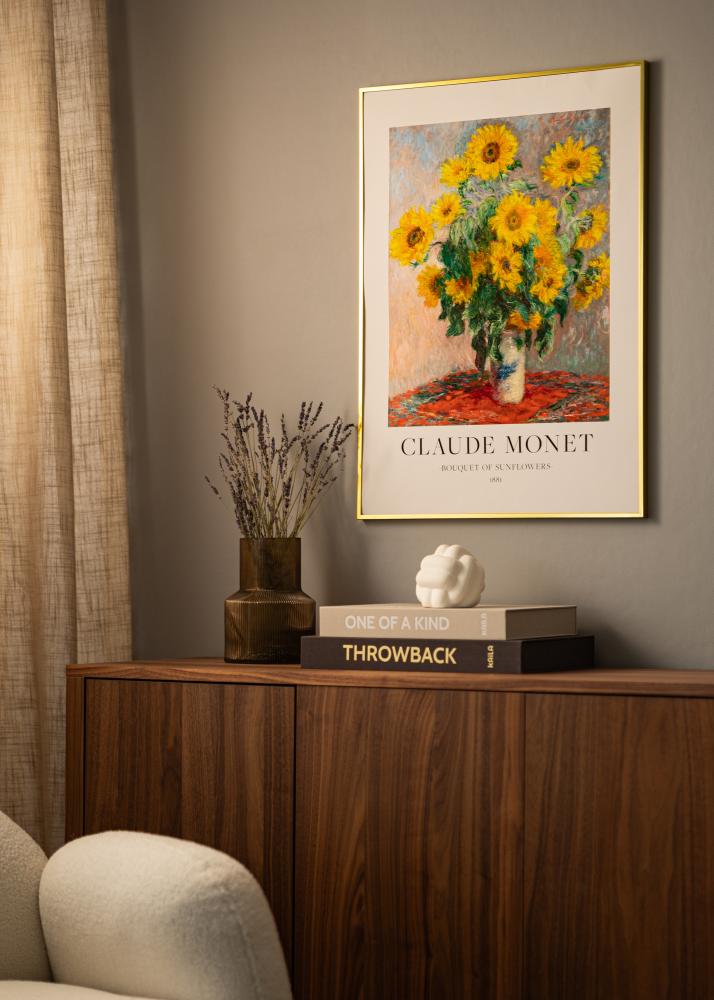 Aluminijast okvir Akrilno steklo Zlata 30x40 cm